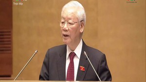 Tổng Bí thư Nguyễn Phú Trọng phát biểu tại phiên khai mạc kỳ họp thứ nhất, Quốc hội khóa XV